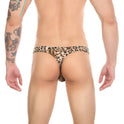 Men's Thong Snakeskin Pattern European And American Wild Leopard Print Underpants