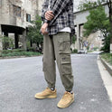 Men's Versatile Multi-pocket Harem Trousers And Overalls