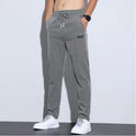 Ice Silk Casual Men's Elastic Large Business Pants