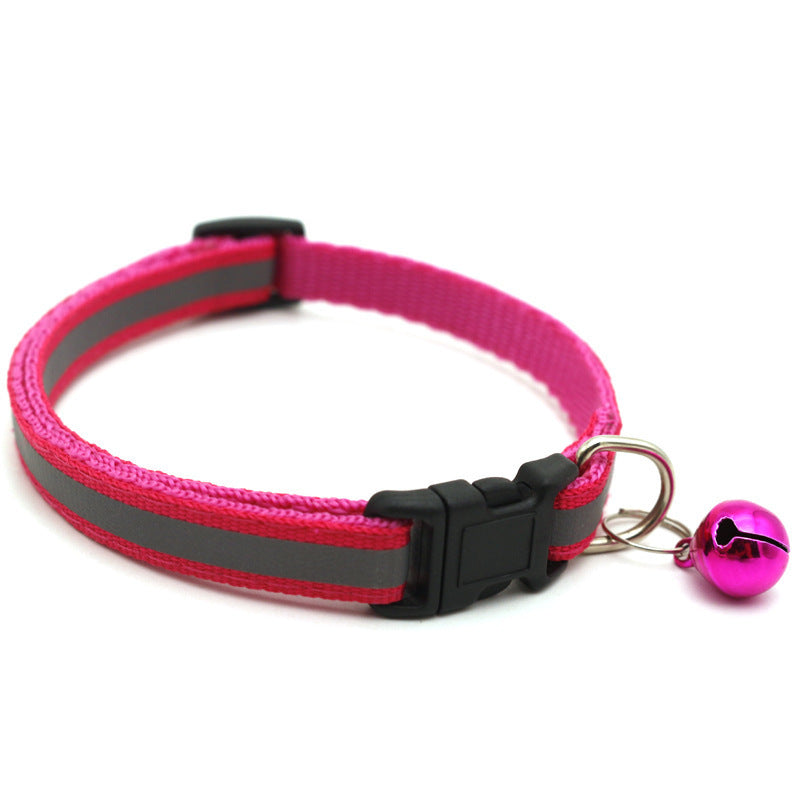 Reflective Patch Bell Cat Pet Collar