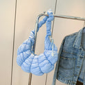 Crossbody Croissant Pleated Clouds Large Capacity Shoulder Bag