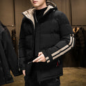 Men's Polyester Plus Velvet Padded Padded Jacket