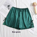 Bow Silk Anti-exposure Bottoming Casual Pants