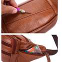 Fashion New Men's Leather Belt Bag Messenger Bag