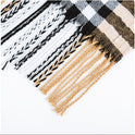 All-match Simple Men's Plaid Warm Scarf