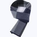 Men's scarf wool plaid scarf scarf winter scarf processing wholesale gift ladies knitting stitching