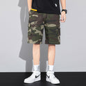 Summer New Style Overalls Shorts Men's Trendy Brand Loose Five-point Pants