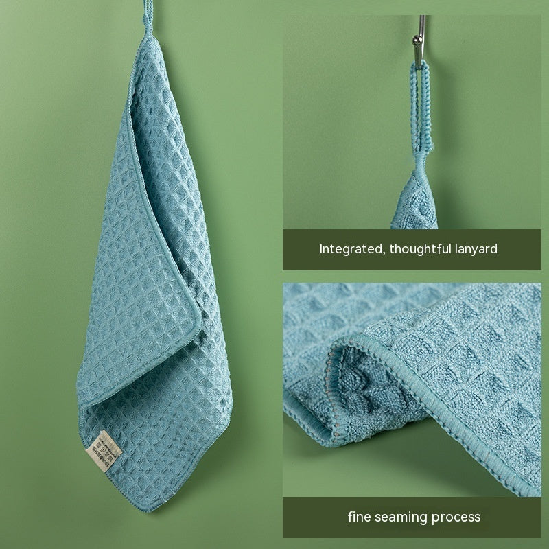 Microfiber Skin-friendly Non-lint Waffle Microfiber Towel