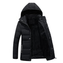 Handsome Men's Slim Fit Short Padded Coat With Velvet