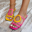 Color Matching Slippers For Outer Wear Summer Cool Simple