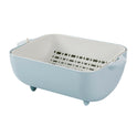 Creative Double-layer Square Flip Drain Basket Kitchen Dishwashing Drip Basin