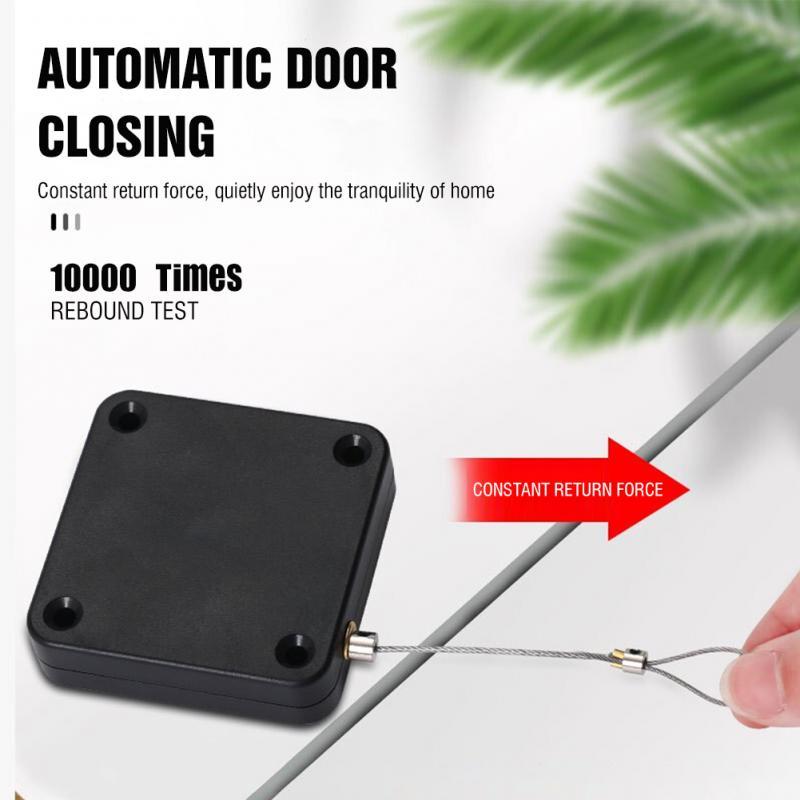 Small Size Electric Automatic Sensor Door Closer Punch-free Adjustable Surface Door Stopper Automatically Close Door Bracket Closer Home Improvement