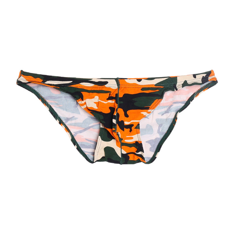 Thin Section Sweat-absorbent Low Waist Fashionable Camouflage Men's Briefs