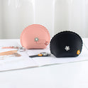 Women's Hand Holding Fan Small And Simple Coin Key Case One-piece Zipper Waterproof Coin Purse