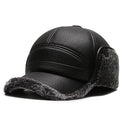 Middle-aged And Elderly People's Hats Men's Ear Protection Winter Warm Old Man Peaked Cap