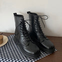 British style black Martin boots