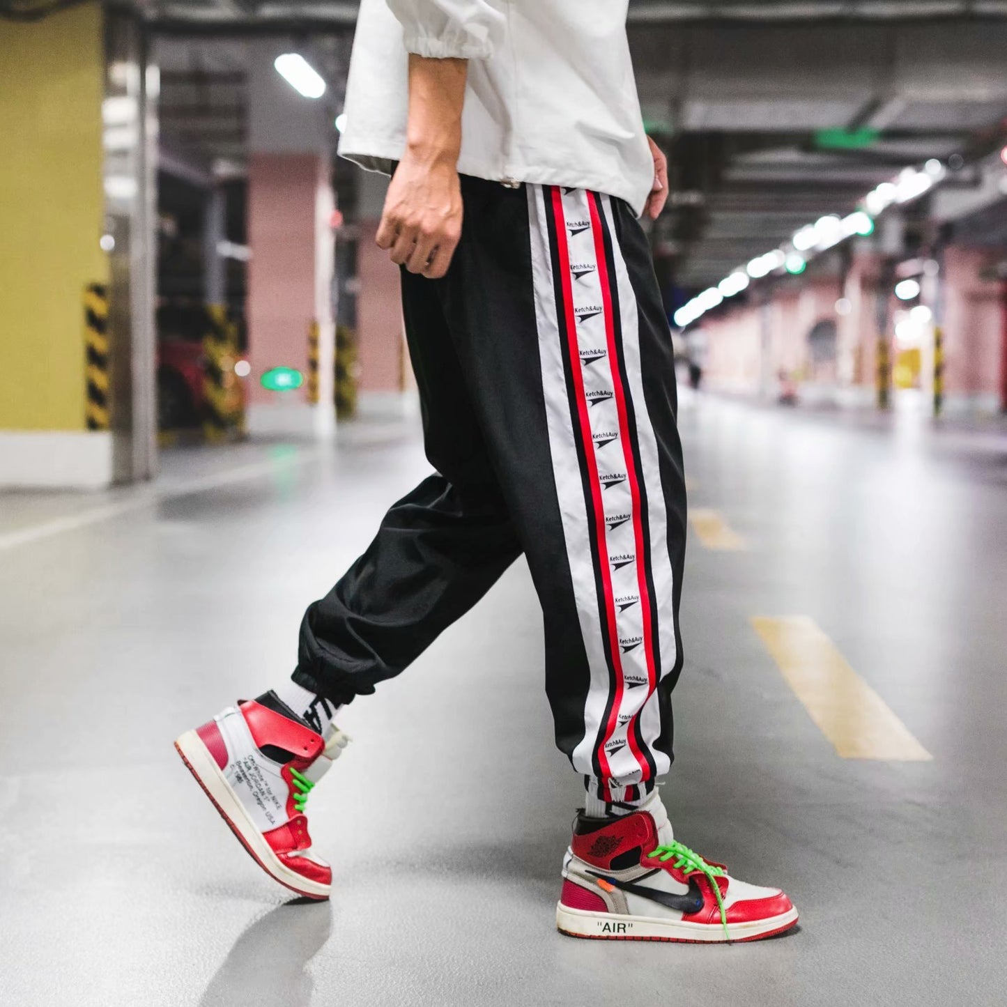 Harem Jogger Beam Foot Weatpants Hip Hop Loose Pant for Man