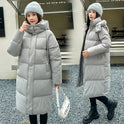 Long Over The Knee Thickened Hooded Jacket