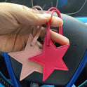 Leather Five-pointed Star Keychain Pendant Bag Ornament