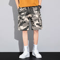 Summer New Style Overalls Shorts Men's Trendy Brand Loose Five-point Pants