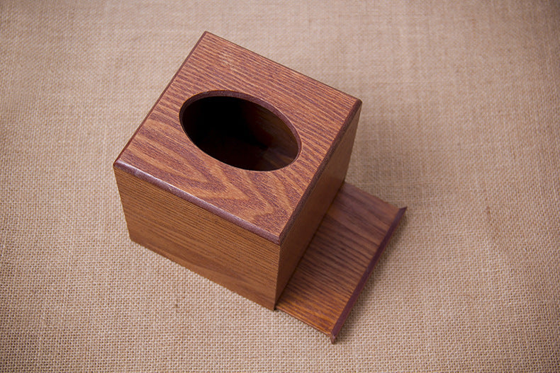 Wooden tissue box facial tissue box imitation mahogany