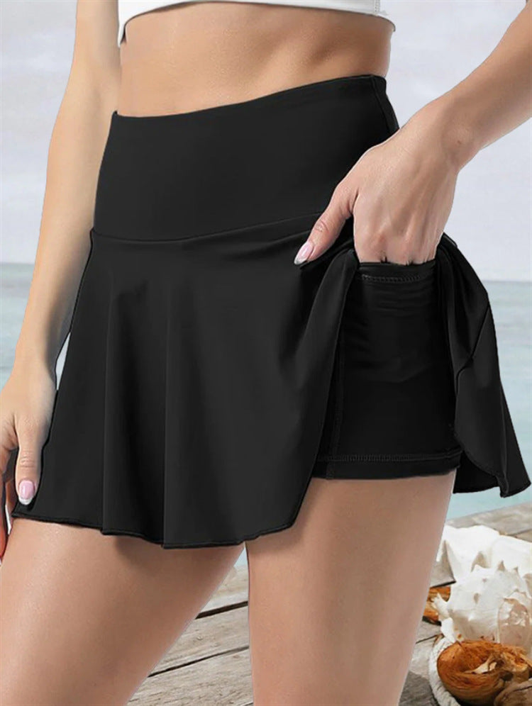 Elegant Women's Pleated Tennis High Waist Sports Skirt