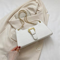 Women's Fashion Simple Chain Fashion Bag Shoulder Bag Casual Trend Crossbody Small Square Bag