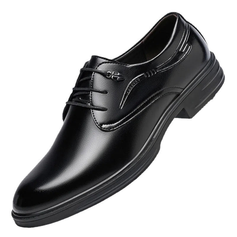 Men's Business Leather Shoes Men's Black Casual Genuine Cowhide Formal Wear Korean Fashion Shoes