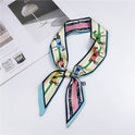 Silk Scarf Thin Narrow Strip All-matching