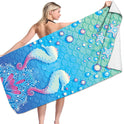 Microfiber Variety Bath Towel Towel Sea Stand Holiday Rectangular Sand Shawl 3D Printing