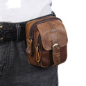 Retro fashion leather men's Fanny packs