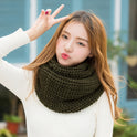 Women's Padded Warm And Cold-proof Hooded Scarf