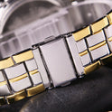 Fashion steel belt couple watch