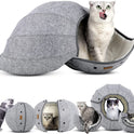 Cat Tunnel Toy Foldable Cat Tube Indoor Cat Cave Bed Multi-Function Pet Toy For Puppy Dogs Cats Interactive Ball Toy