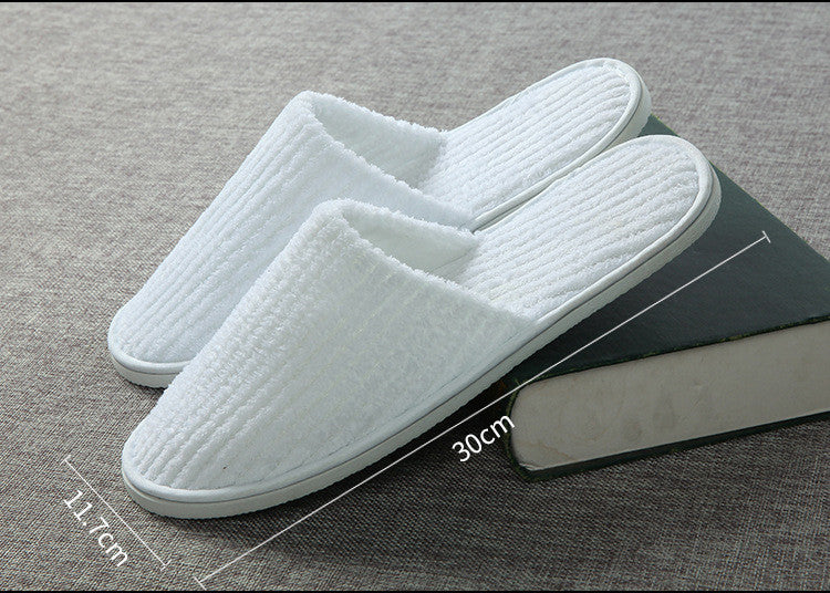 High-end Hotel Draw Coral Fleece Slippers