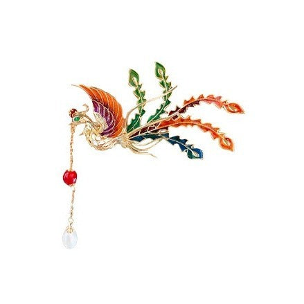 Phoenix Brooch Temperamental Tassels High Sense Ancient Style Han Chinese Clothing Cheongsam Accessories