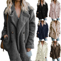 European And American Lamb Fleece Thickened Women's Sweater Coat