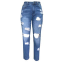 Ripped Slim Fit Jeans For Women