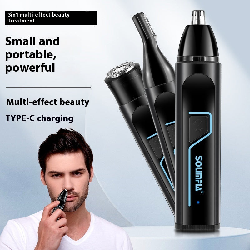 Electric Eyebrow Shaping Device Three-in-one Shaving Multifunctional