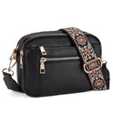 Women's Fashion Colorblock Multi-functional PU Shoulder Bag