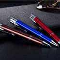 Creative Metal Signature Pen Lighter Windproof Gas Inflatable Jet Lighter Mini Portable Business Birthday Gift Men