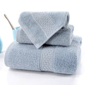 Long-staple Cotton Three-piece Set Towels Square Scarf Jacquard Absorbent Face Towel