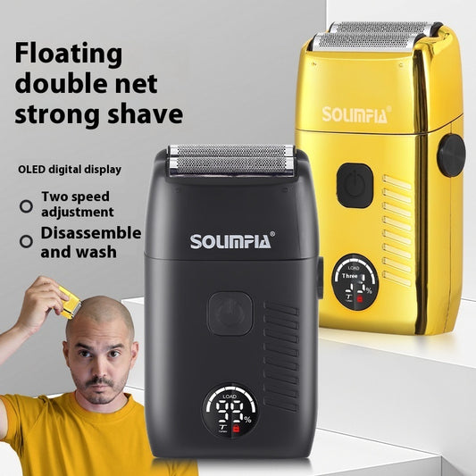 Duplex Men's Electric Shaver USB Digital Display Washing And Shaving Head Machine