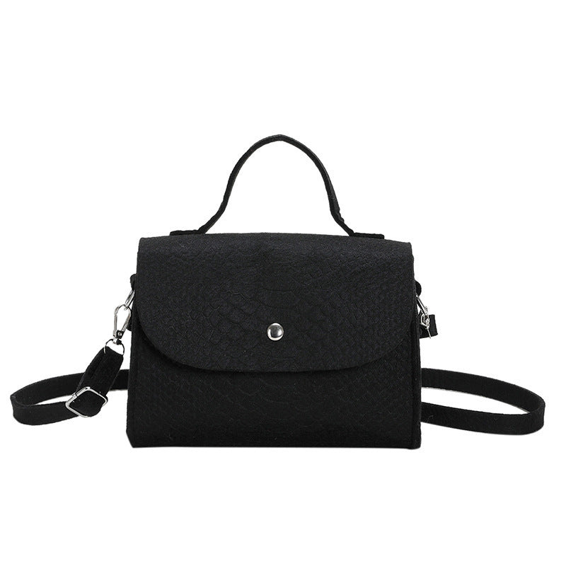 Women's Simple Portable Crossbody Felt Small Square Bag