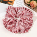 Oversized Satin Lace Large Intestine Hair Ring Simple