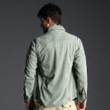 American Plus Size Workwear Outdoor Sports Cotton Long Sleeve Shirt Men