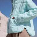 Women's Lightweight Zip Compression Cotton Jacket Short Down Jacket Coat