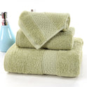 Long-staple Cotton Three-piece Set Towels Square Scarf Jacquard Absorbent Face Towel