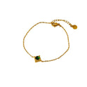 Fashion Pine Green Glass Pendant Bracelet For Women