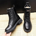 Winter All-matching Flat Bottom Thickened Booties Cotton-padded Shoes With Velvet